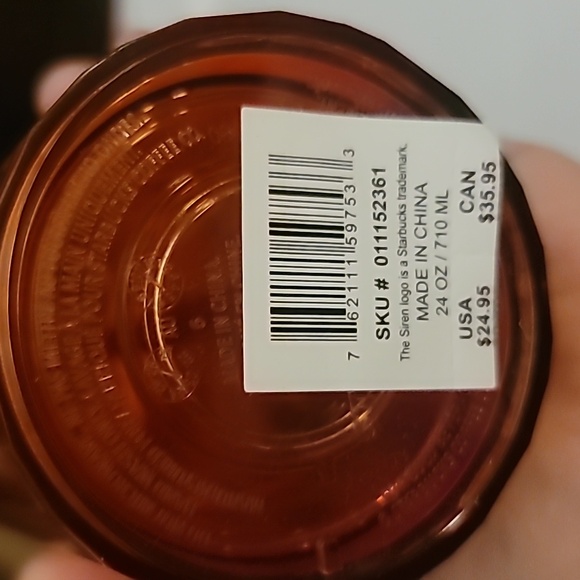 Starbucks Summer 2024 Venti Dome Tumbler Orange Pink Split Iridescent - Picture 4 of 5